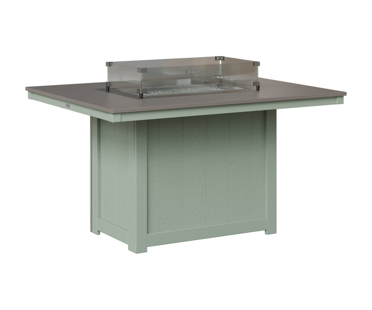 Donoma 42" x 54" Rectangular Fire Table Dining