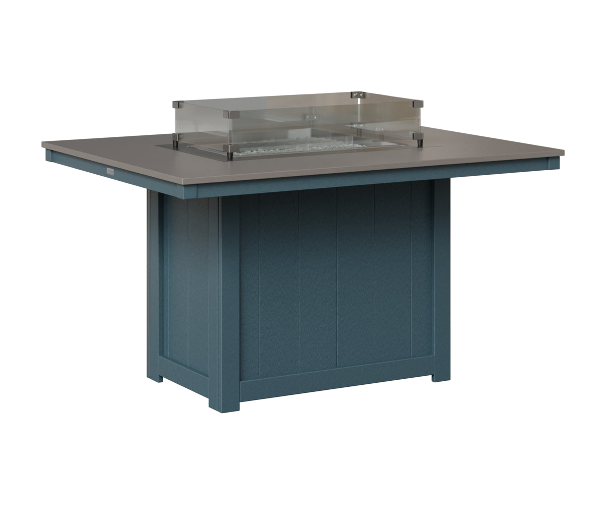 Donoma 42" x 54" Rectangular Fire Table Dining
