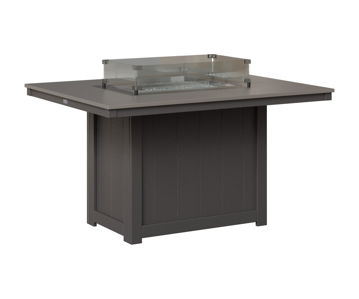 Donoma 42" x 54" Rectangular Fire Table Dining