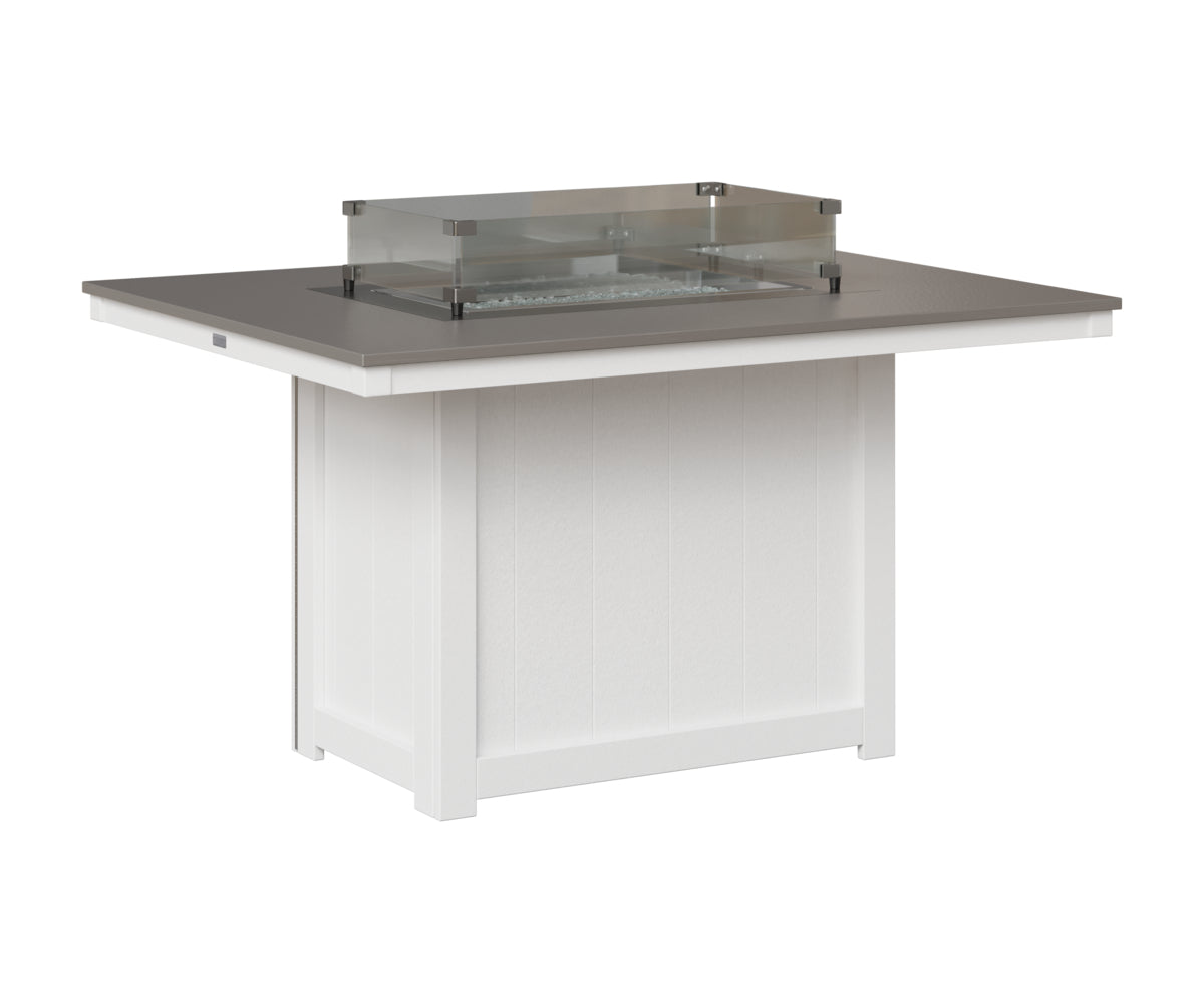 Donoma 42" x 54" Rectangular Fire Table Dining