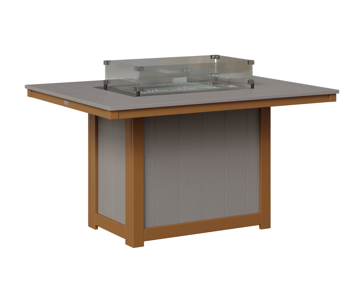 Donoma 42" x 54" Rectangular Fire Table Dining