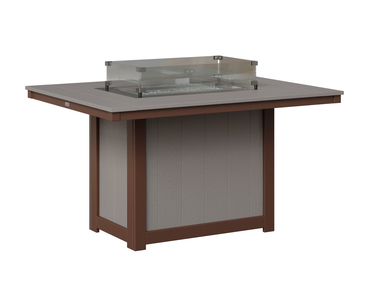 Donoma 42" x 54" Rectangular Fire Table Dining