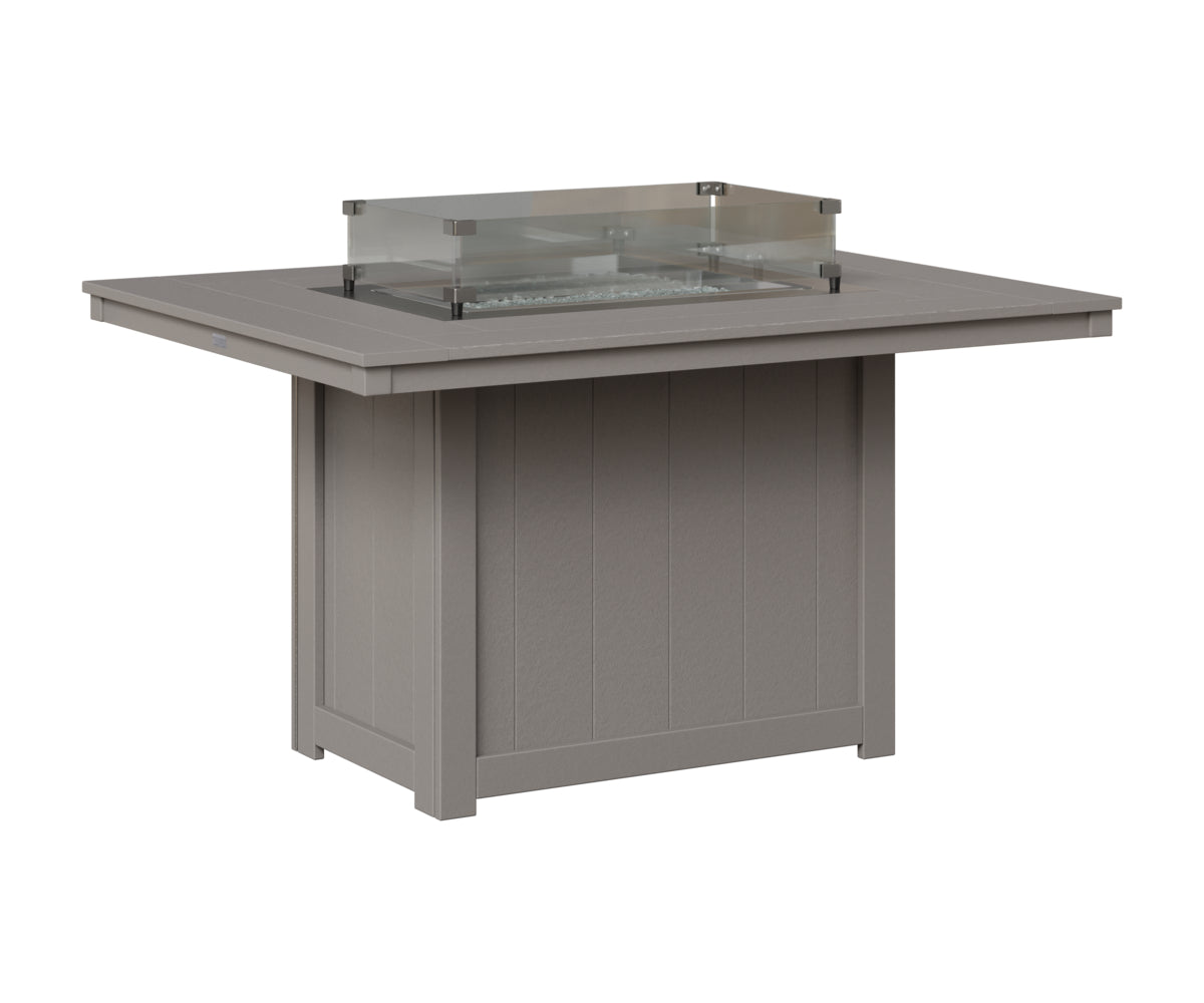 Donoma 42" x 54" Rectangular Fire Table Dining