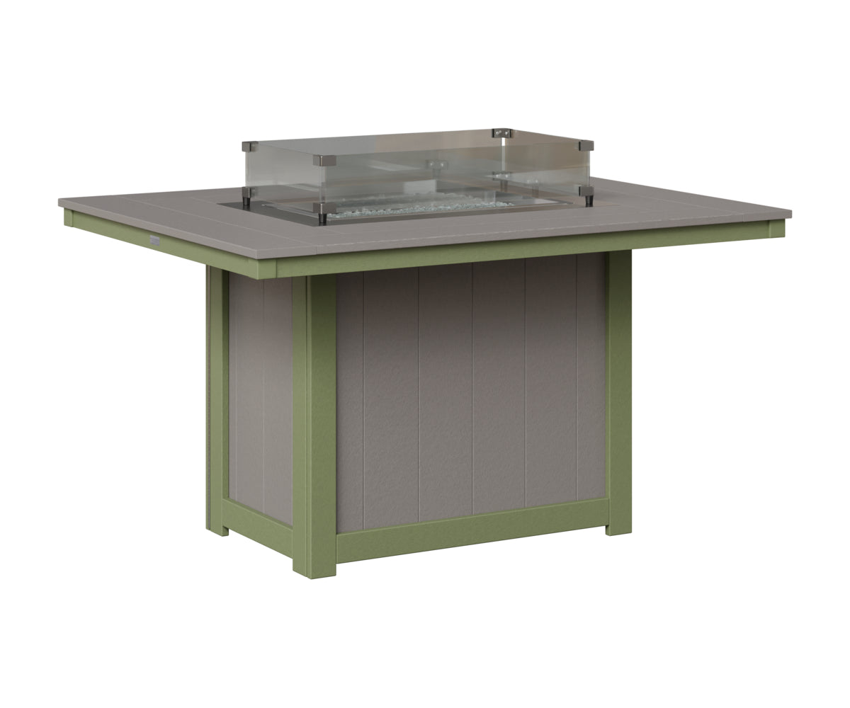Donoma 42" x 54" Rectangular Fire Table Dining