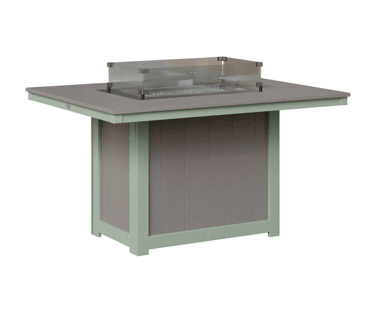 Donoma 42" x 54" Rectangular Fire Table Dining