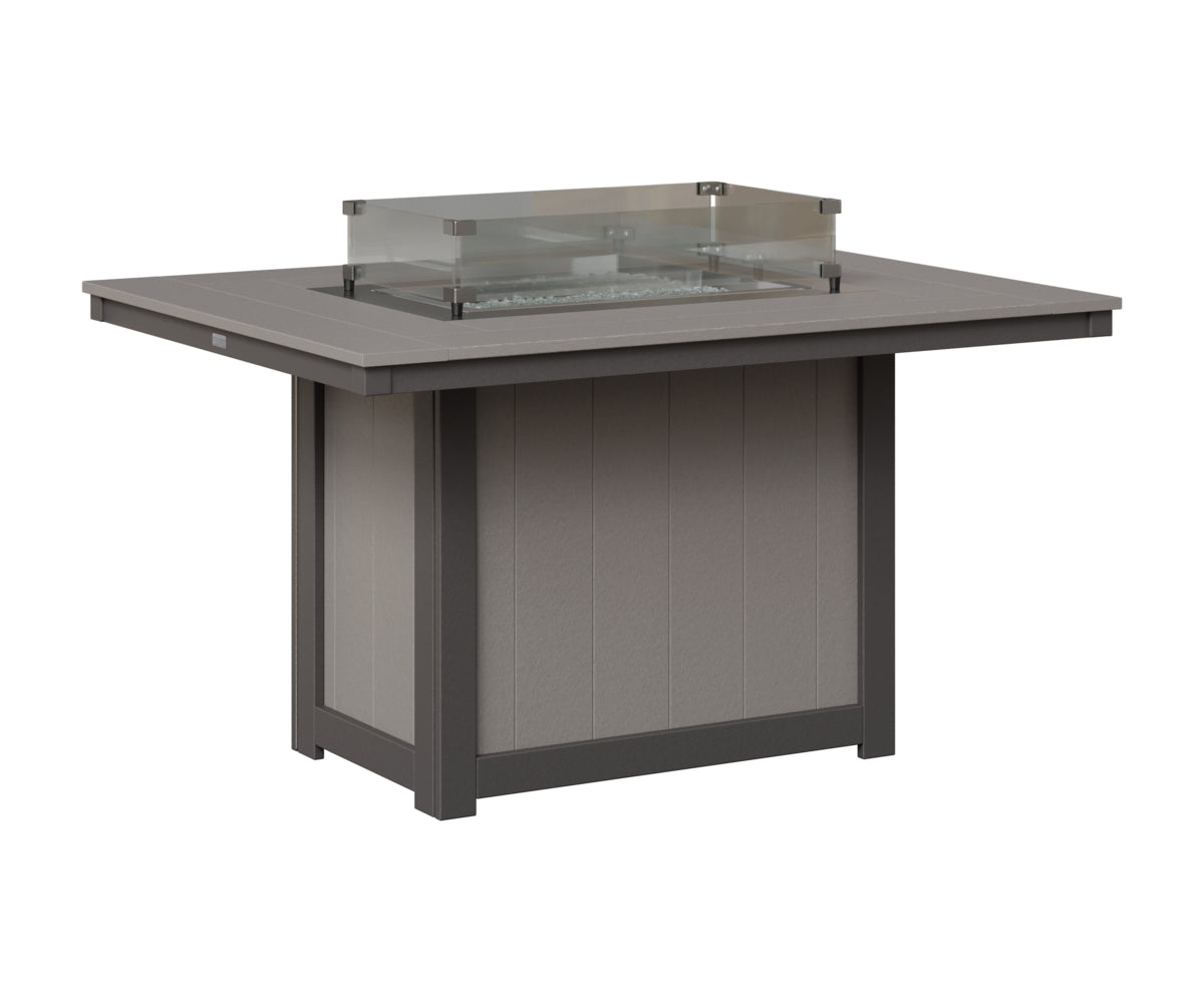 Donoma 42" x 54" Rectangular Fire Table Dining