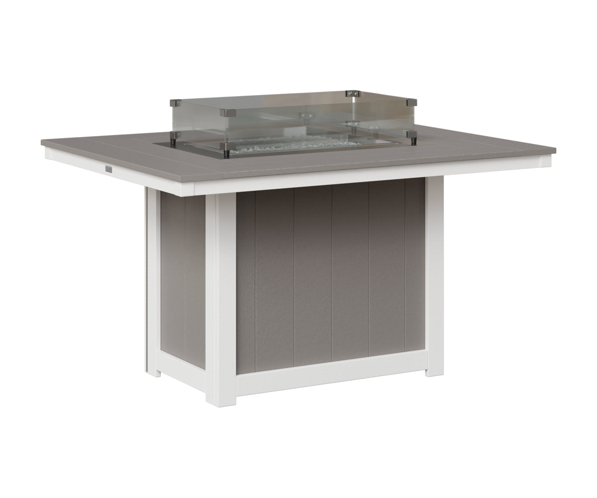 Donoma 42" x 54" Rectangular Fire Table Dining