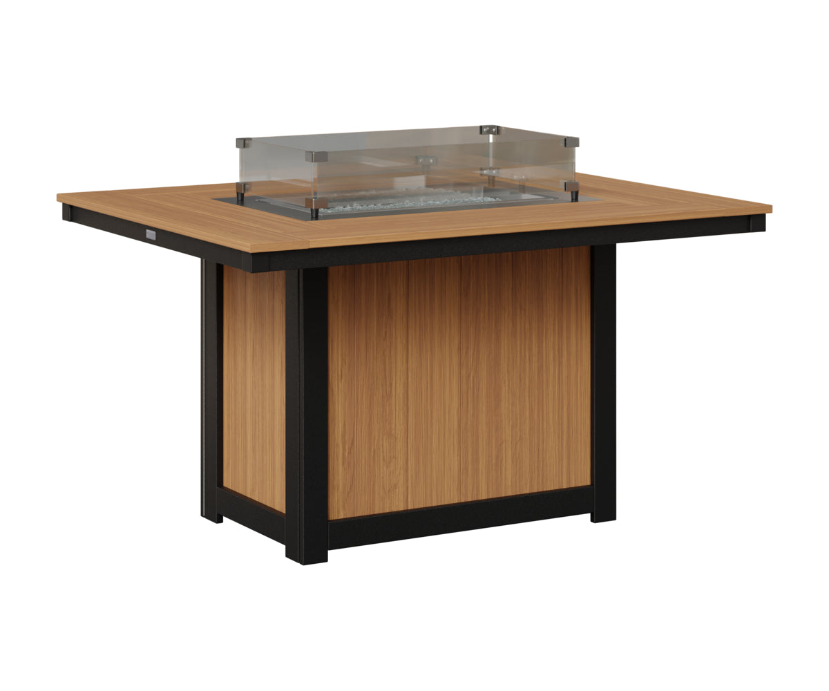 Donoma 42" x 54" Rectangular Fire Table Dining