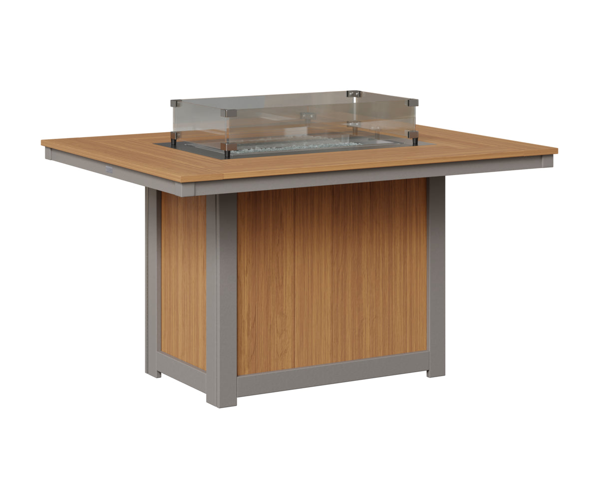 Donoma 42" x 54" Rectangular Fire Table Dining