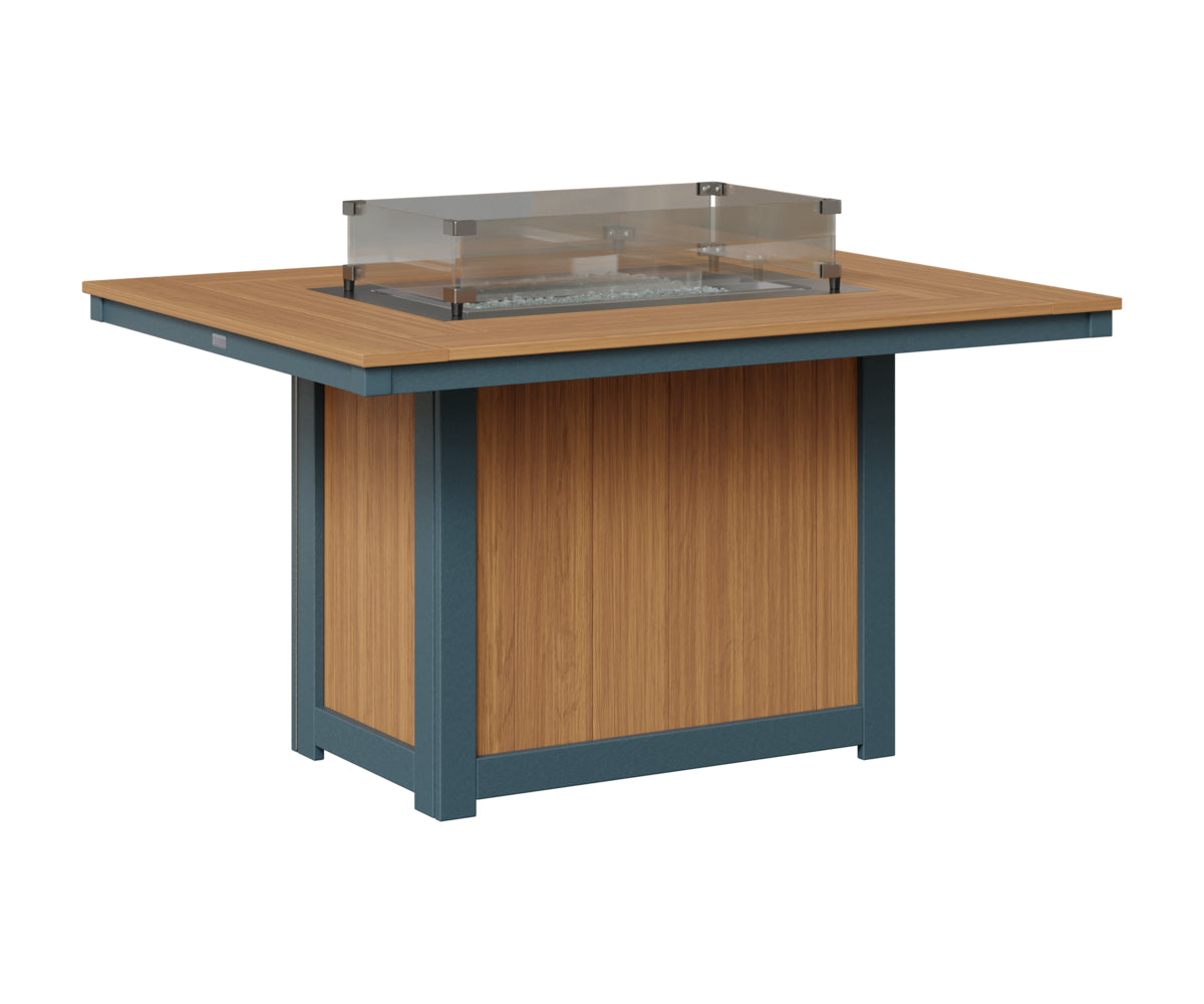 Donoma 42" x 54" Rectangular Fire Table Dining