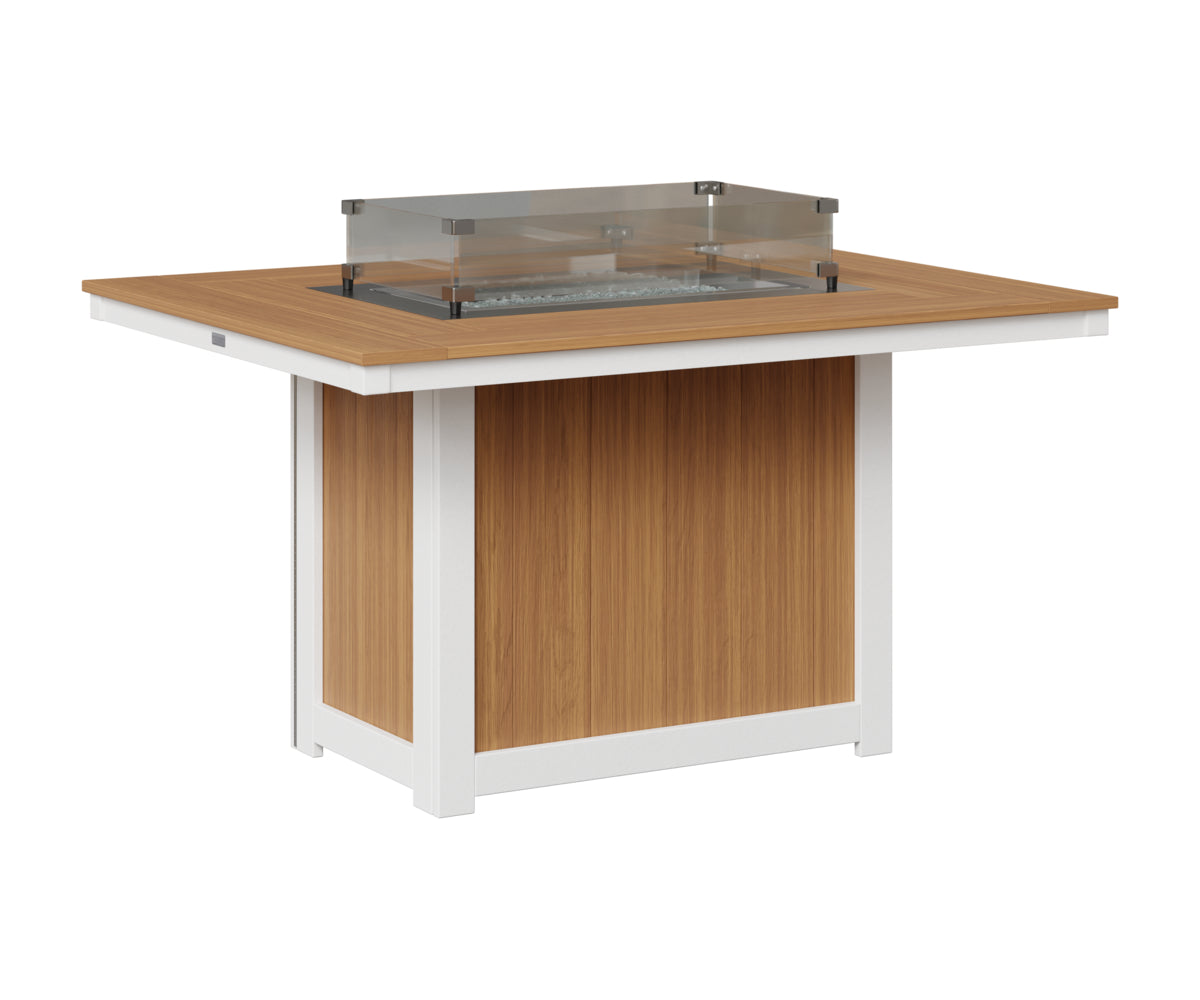 Donoma 42" x 54" Rectangular Fire Table Dining