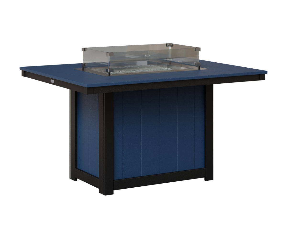 Donoma 42" x 54" Rectangular Fire Table Dining