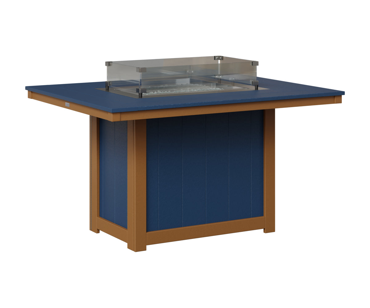 Donoma 42" x 54" Rectangular Fire Table Dining