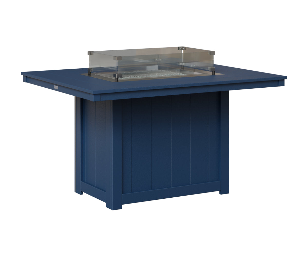 Donoma 42" x 54" Rectangular Fire Table Dining