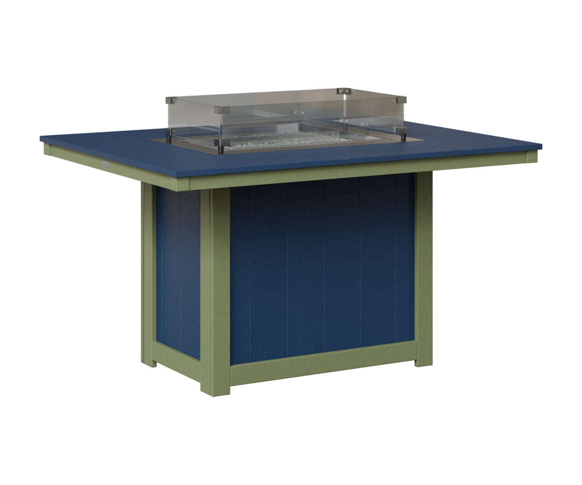 Donoma 42" x 54" Rectangular Fire Table Dining