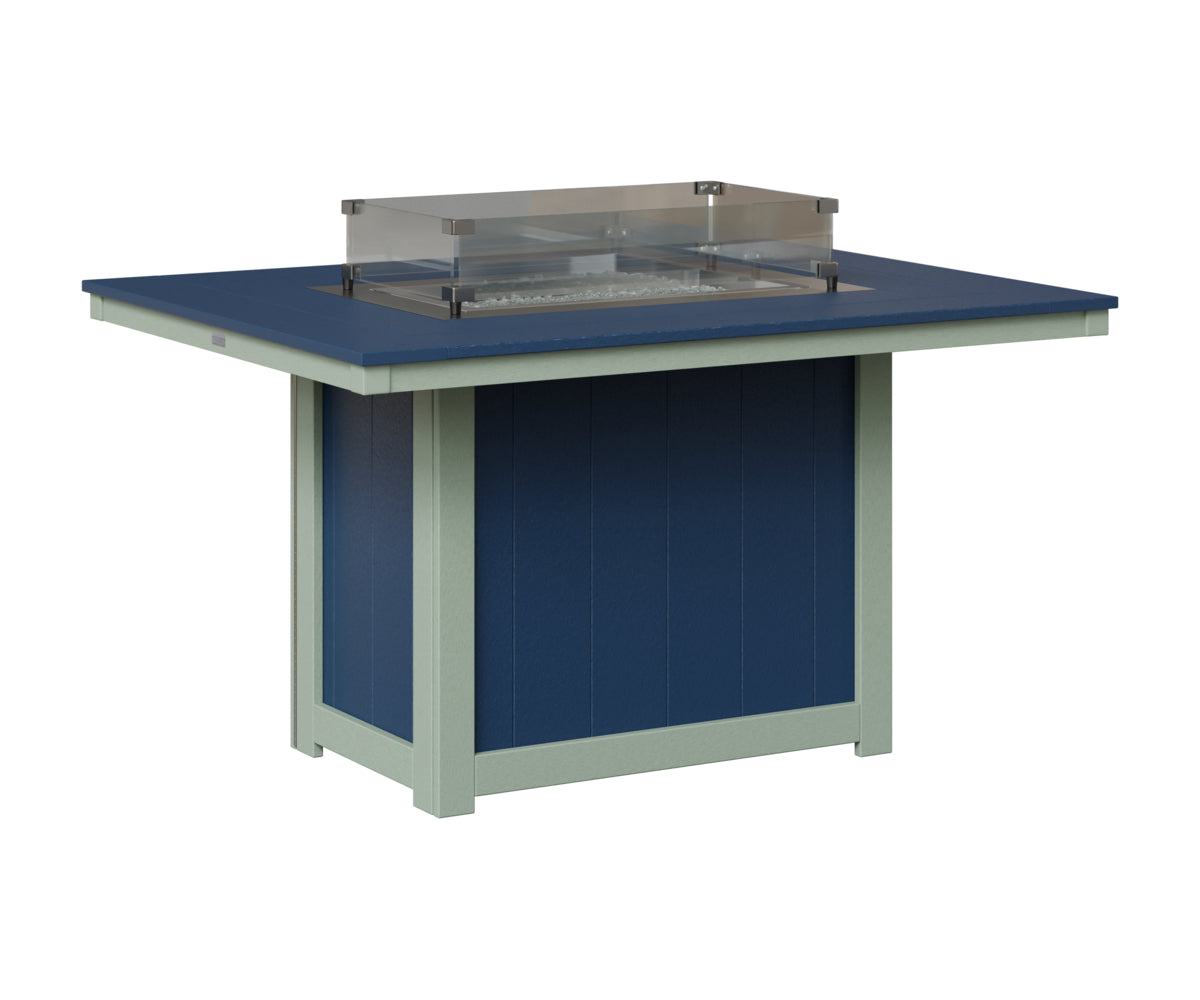Donoma 42" x 54" Rectangular Fire Table Dining