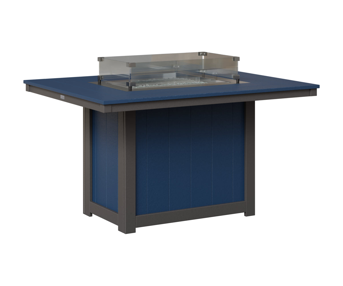Donoma 42" x 54" Rectangular Fire Table Dining
