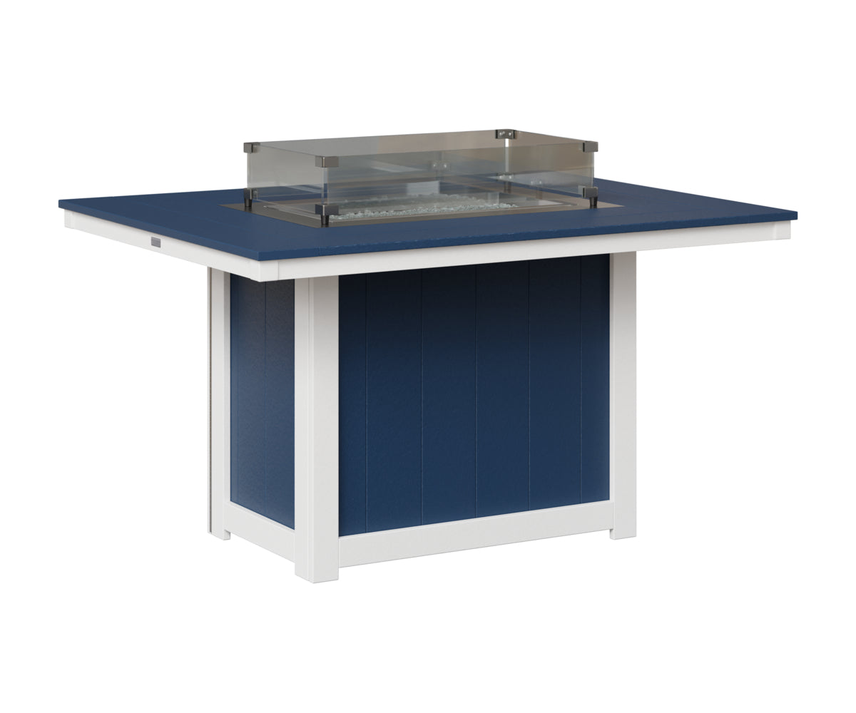 Donoma 42" x 54" Rectangular Fire Table Dining