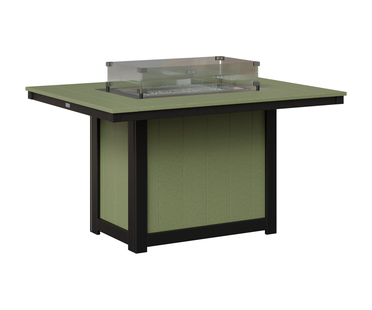 Donoma 42" x 54" Rectangular Fire Table Dining