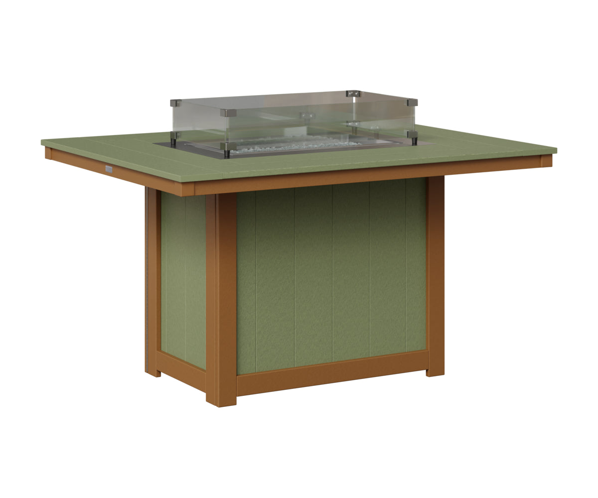 Donoma 42" x 54" Rectangular Fire Table Dining