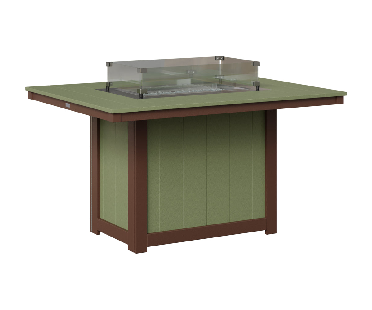 Donoma 42" x 54" Rectangular Fire Table Dining