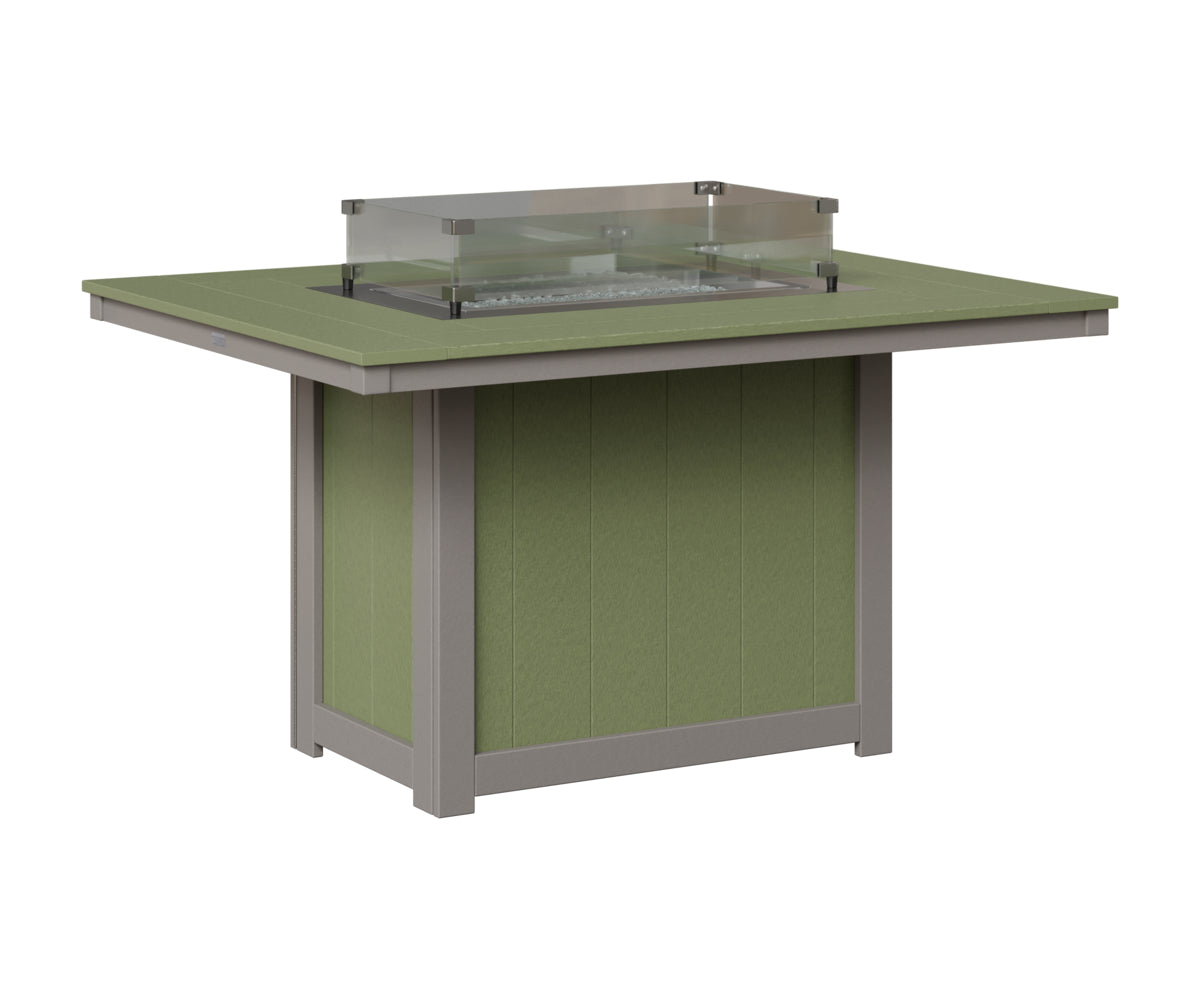 Donoma 42" x 54" Rectangular Fire Table Dining