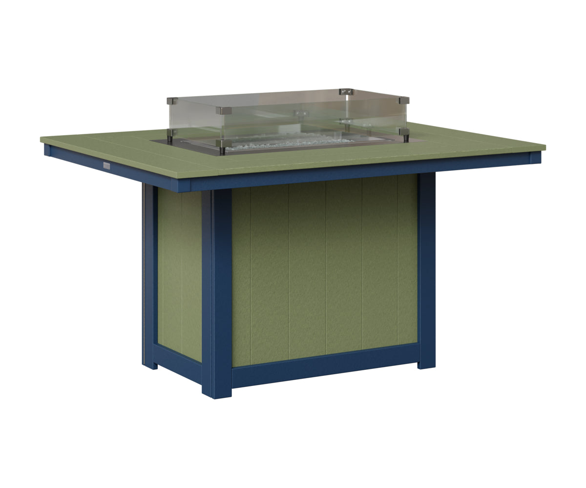 Donoma 42" x 54" Rectangular Fire Table Dining