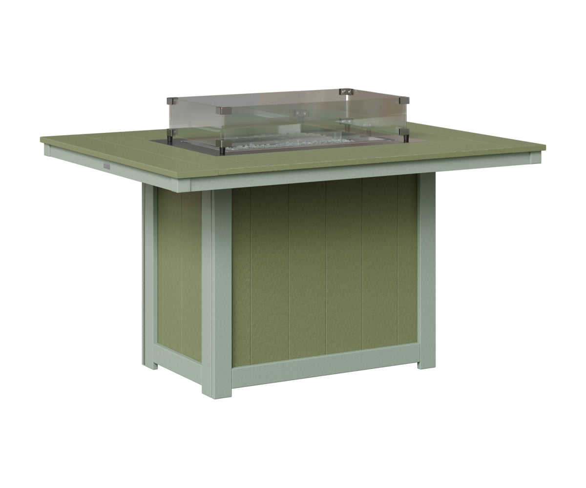 Donoma 42" x 54" Rectangular Fire Table Dining