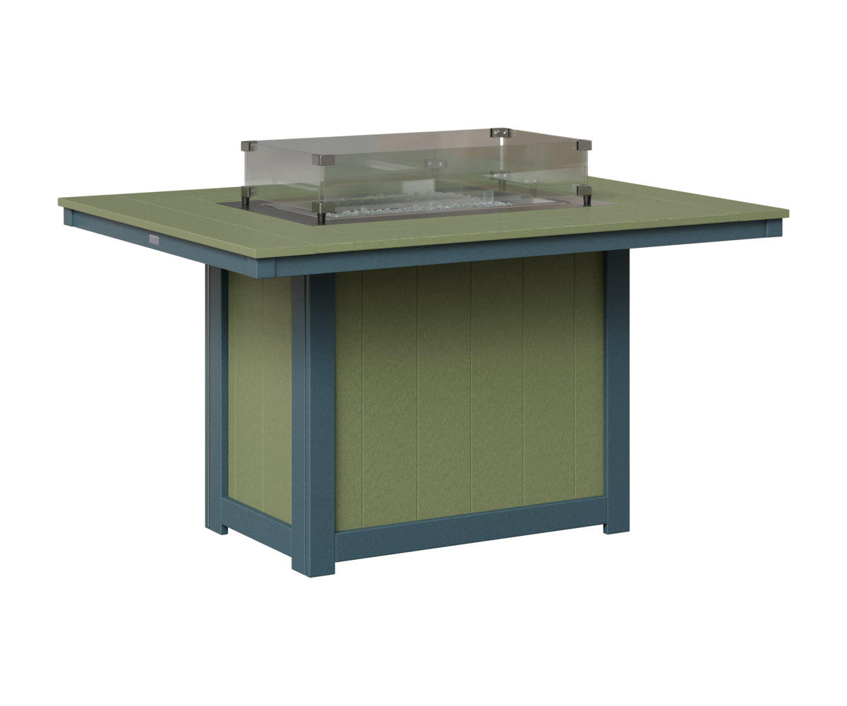Donoma 42" x 54" Rectangular Fire Table Dining