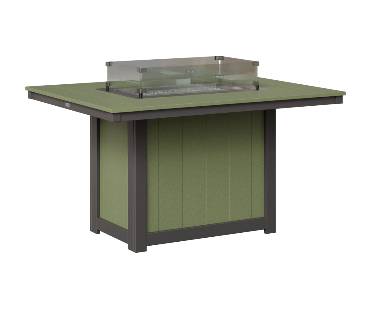 Donoma 42" x 54" Rectangular Fire Table Dining