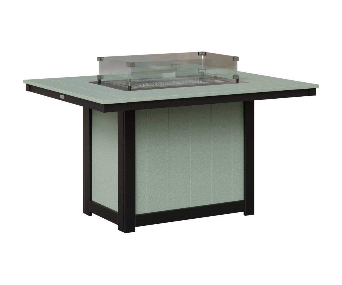 Donoma 42" x 54" Rectangular Fire Table Dining