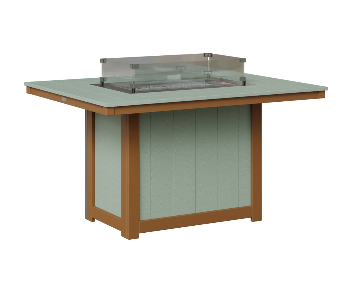 Donoma 42" x 54" Rectangular Fire Table Dining