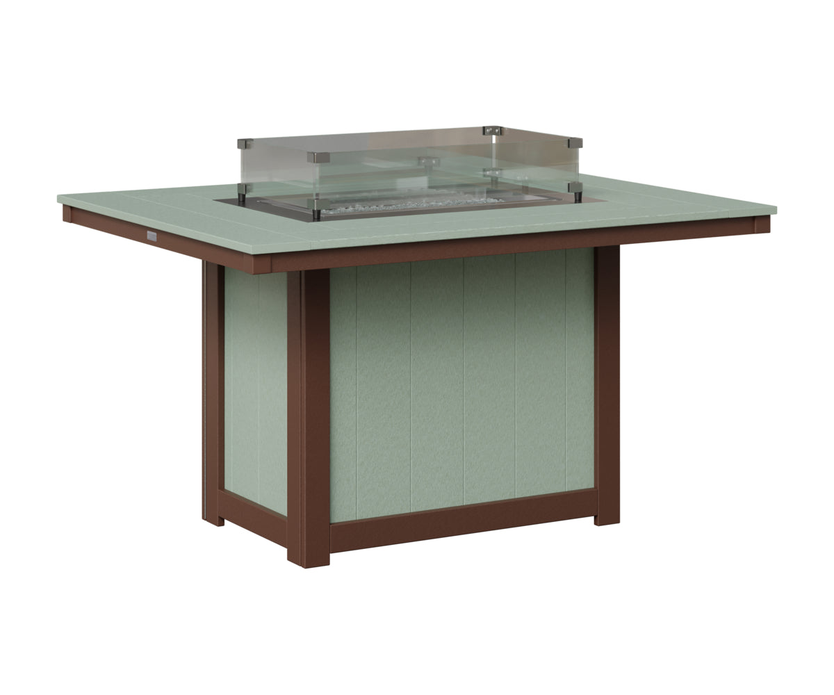 Donoma 42" x 54" Rectangular Fire Table Dining