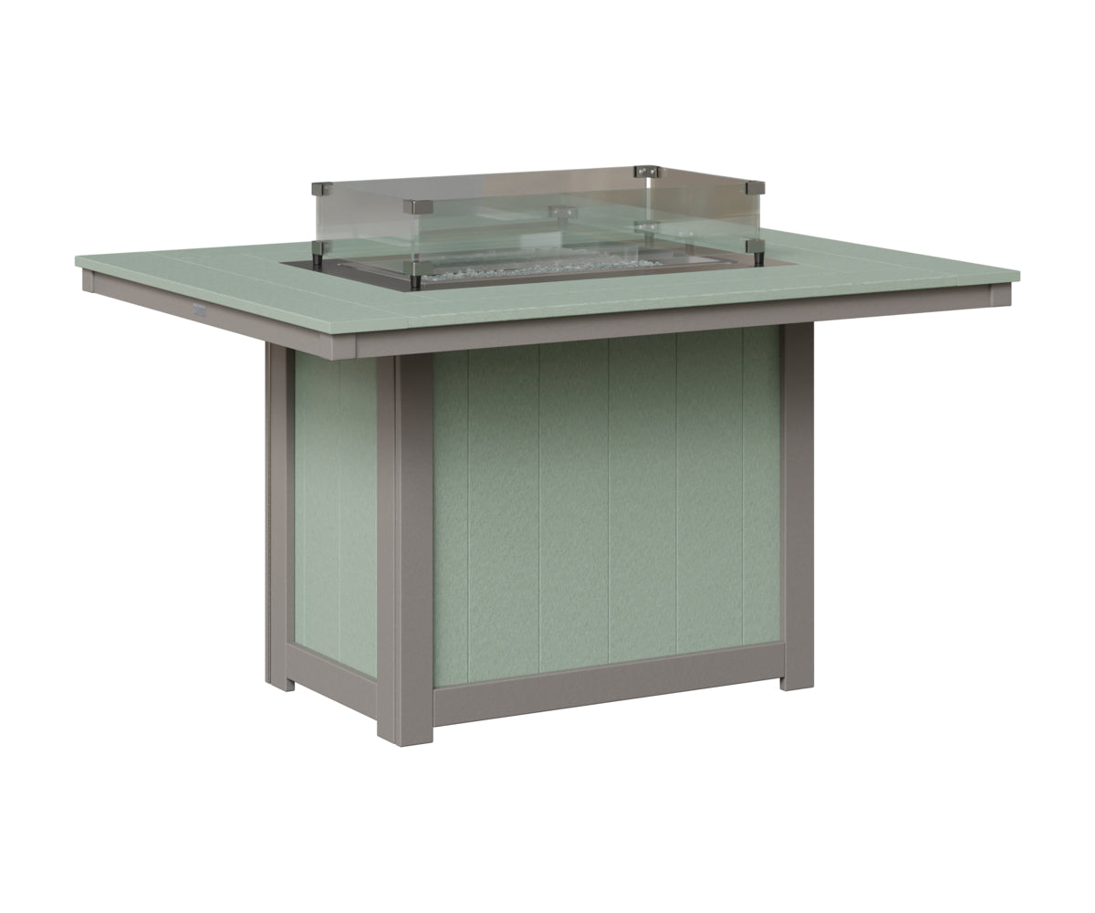 Donoma 42" x 54" Rectangular Fire Table Dining