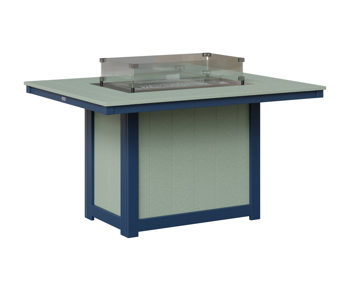 Donoma 42" x 54" Rectangular Fire Table Dining