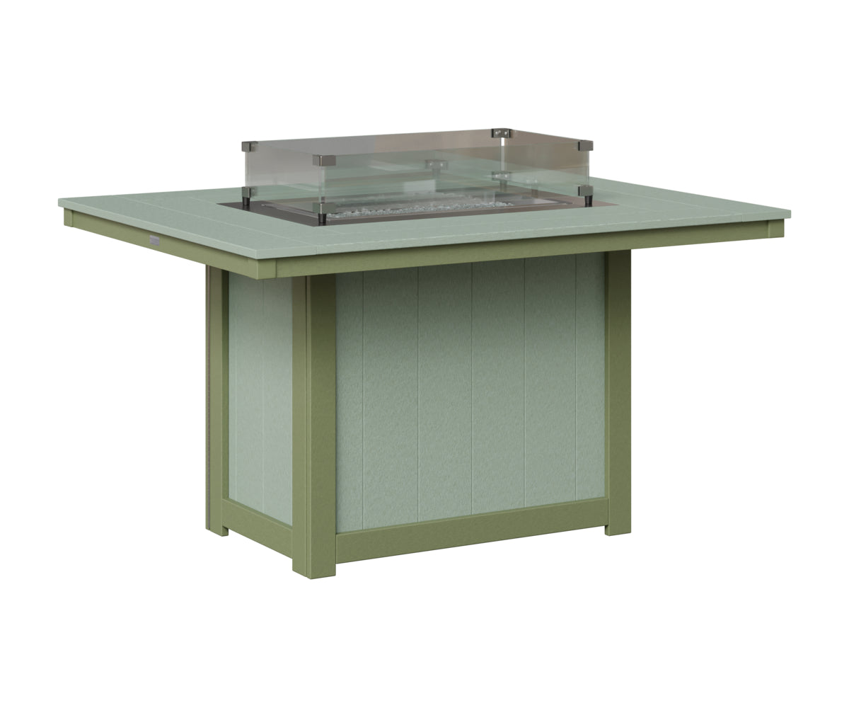 Donoma 42" x 54" Rectangular Fire Table Dining