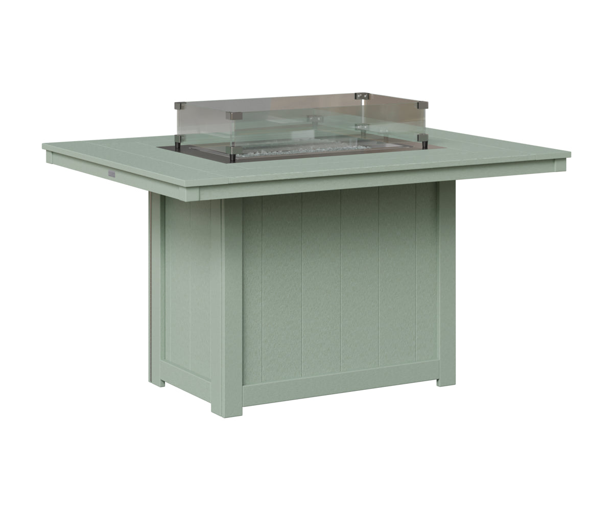 Donoma 42" x 54" Rectangular Fire Table Dining