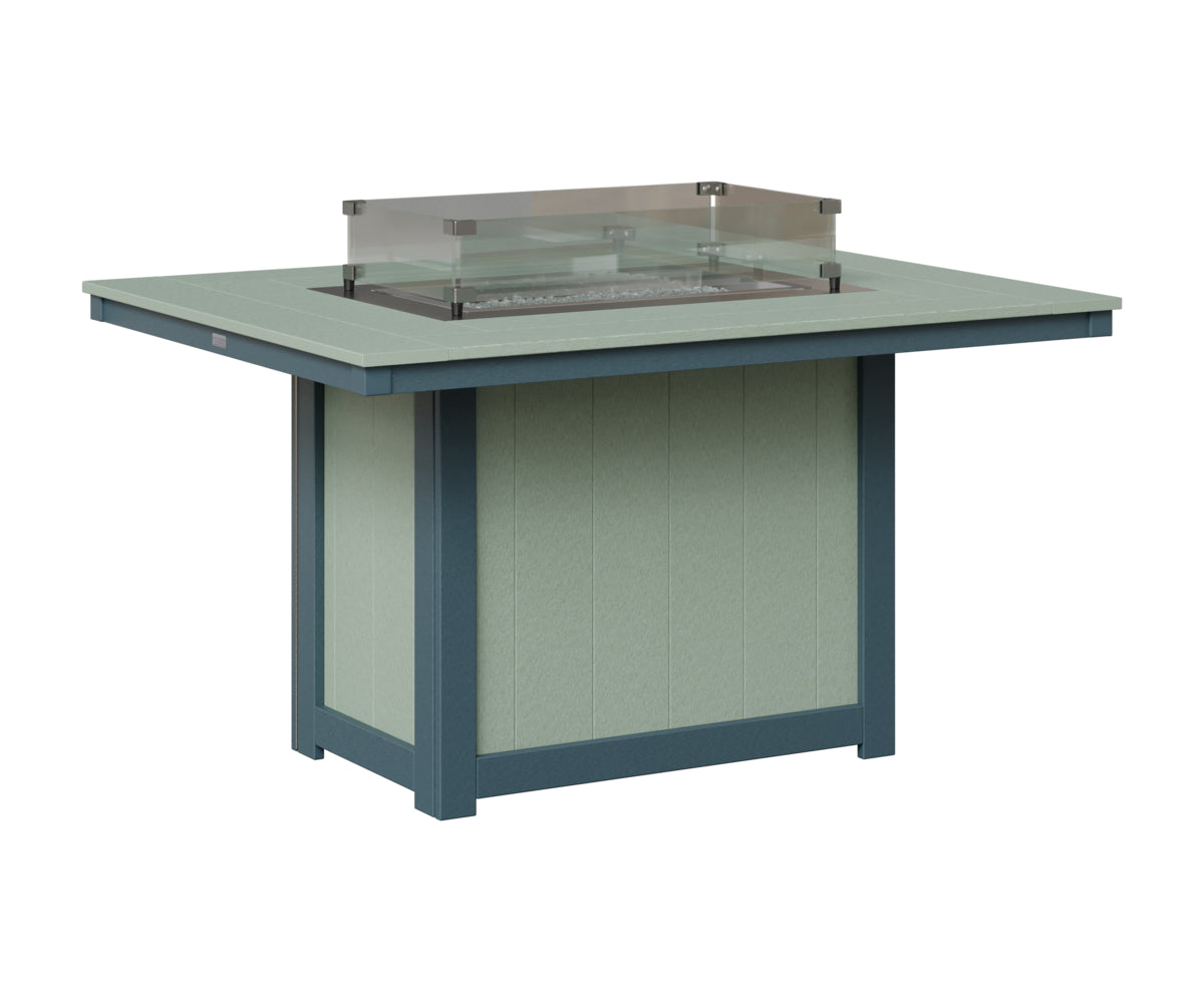 Donoma 42" x 54" Rectangular Fire Table Dining