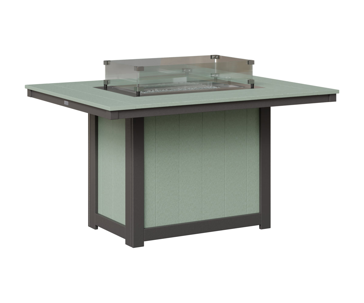 Donoma 42" x 54" Rectangular Fire Table Dining