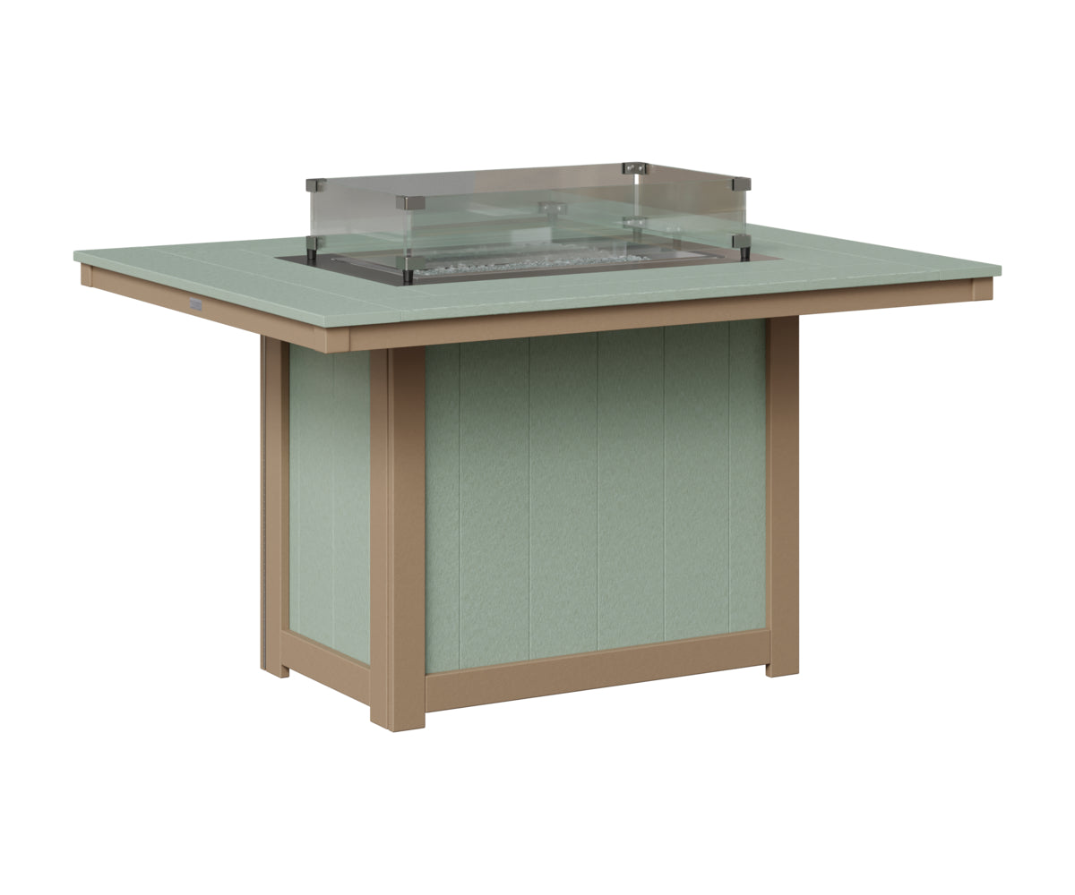 Donoma 42" x 54" Rectangular Fire Table Dining