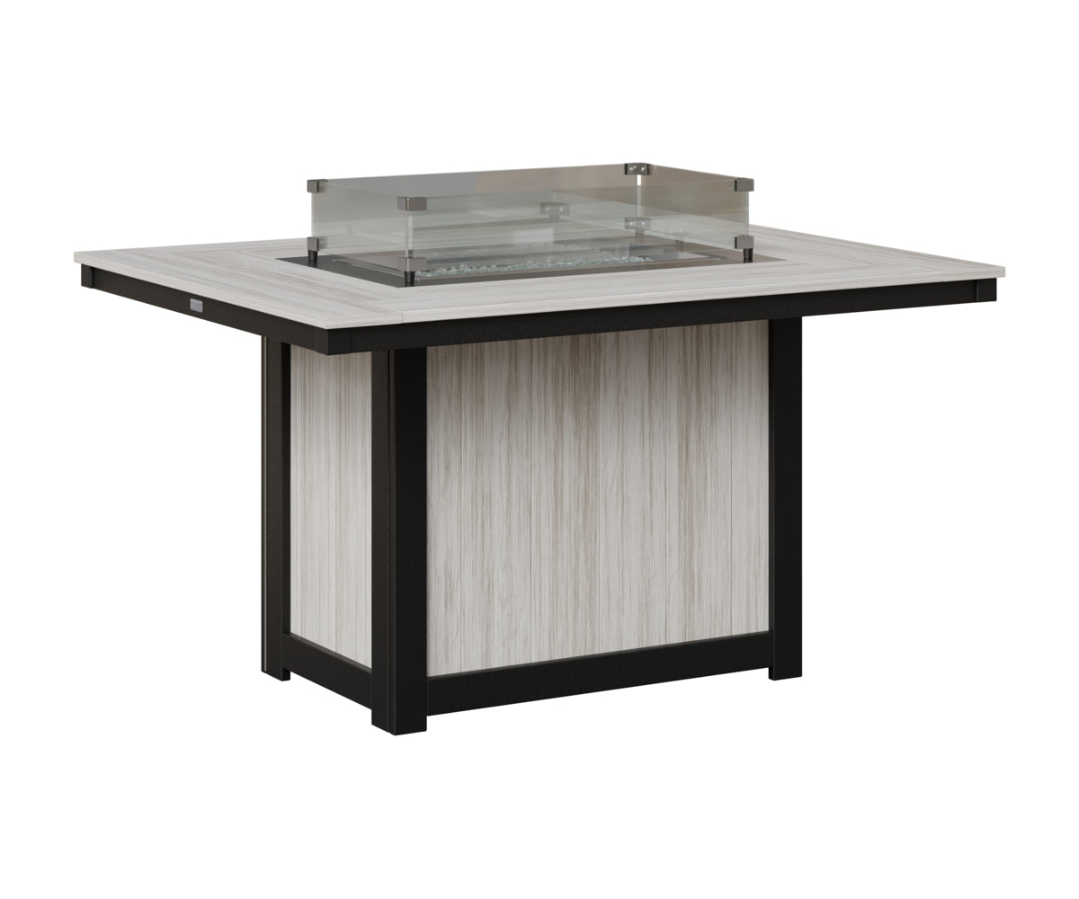 Donoma 42" x 54" Rectangular Fire Table Dining