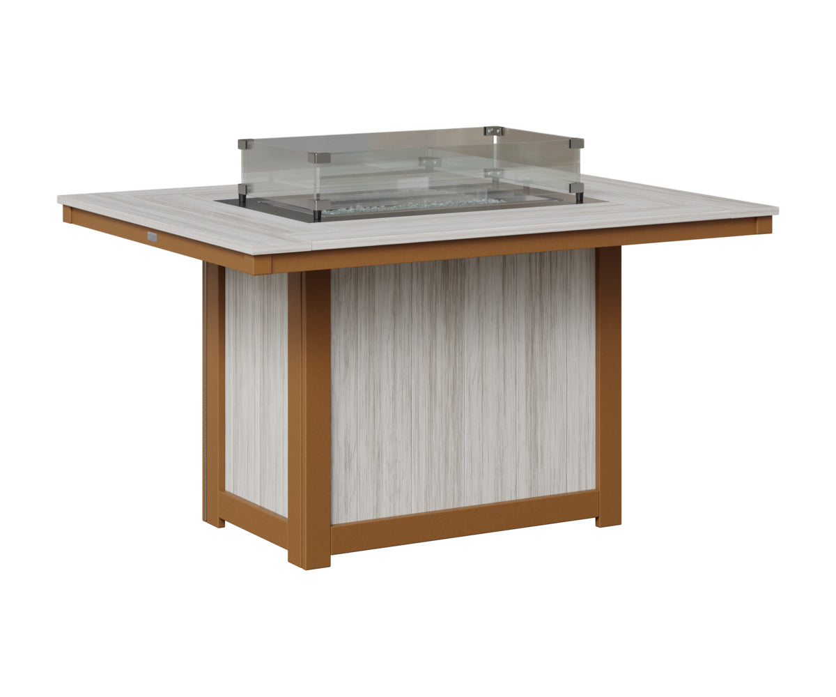 Donoma 42" x 54" Rectangular Fire Table Dining