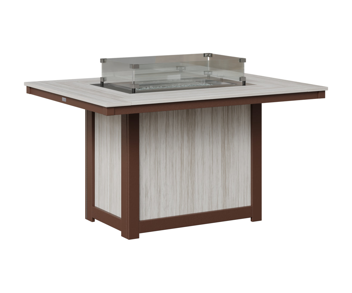 Donoma 42" x 54" Rectangular Fire Table Dining