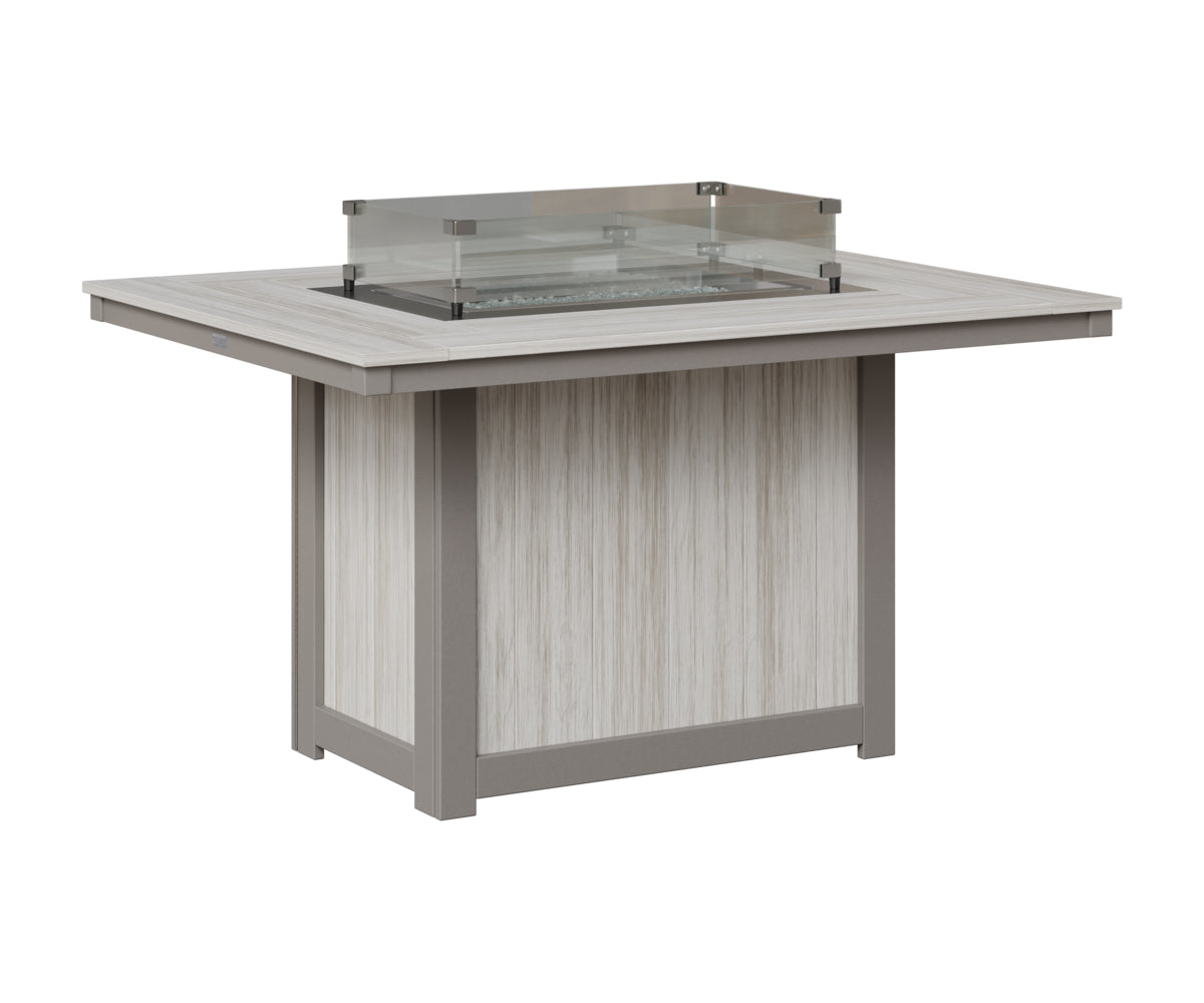 Donoma 42" x 54" Rectangular Fire Table Dining