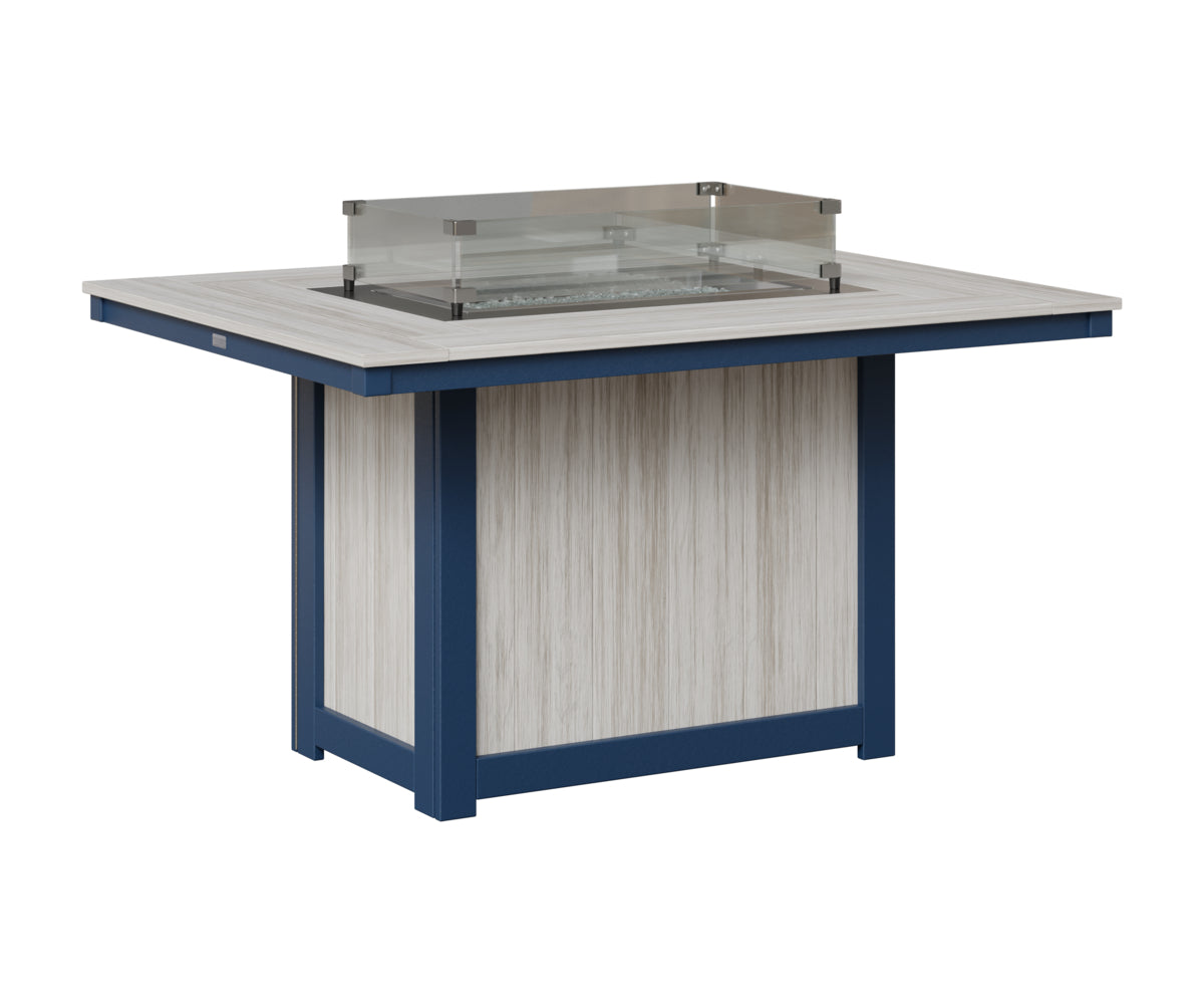 Donoma 42" x 54" Rectangular Fire Table Dining