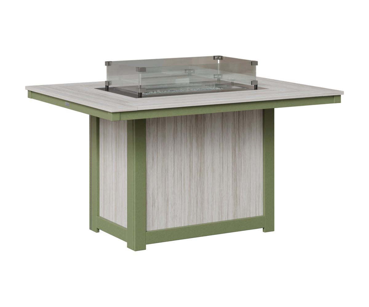 Donoma 42" x 54" Rectangular Fire Table Dining