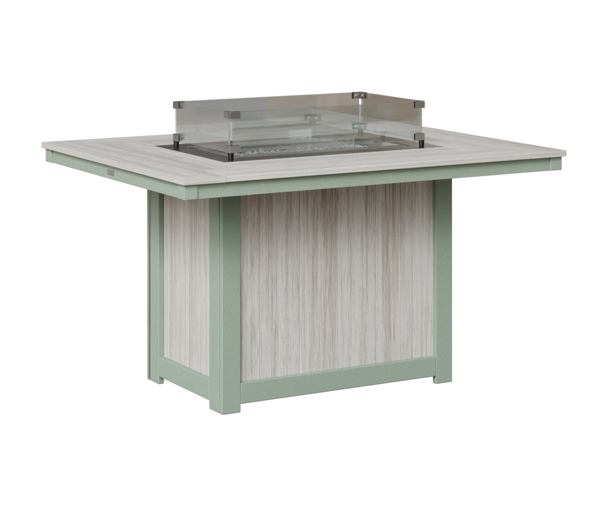 Donoma 42" x 54" Rectangular Fire Table Dining