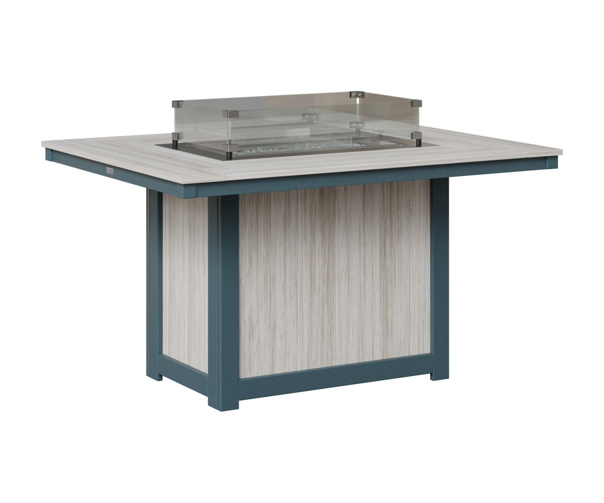Donoma 42" x 54" Rectangular Fire Table Dining