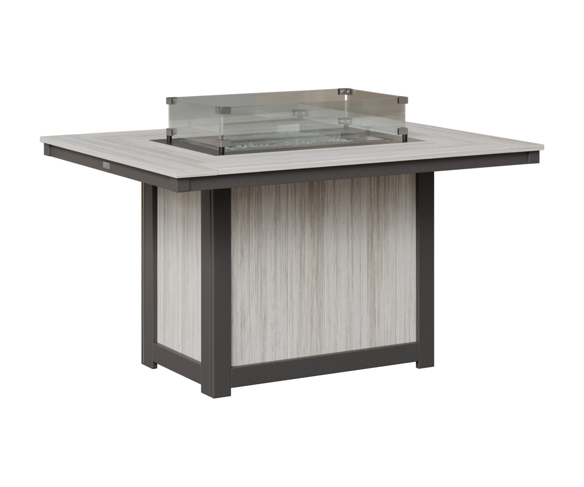 Donoma 42" x 54" Rectangular Fire Table Dining