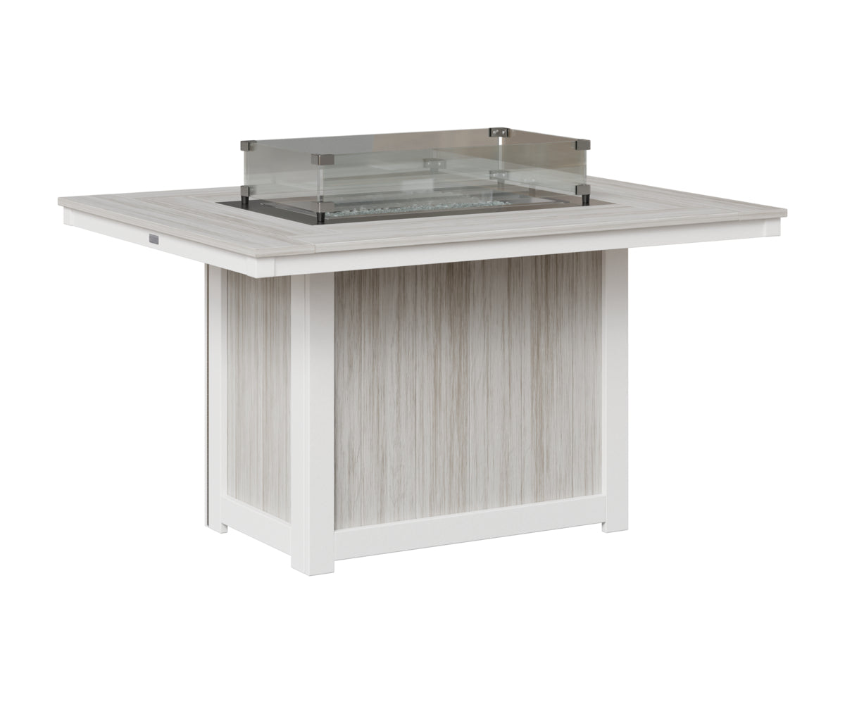 Donoma 42" x 54" Rectangular Fire Table Dining